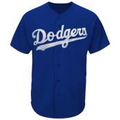 Dodgers Official MLB Full Button Youth Jersey - MAHD684Y